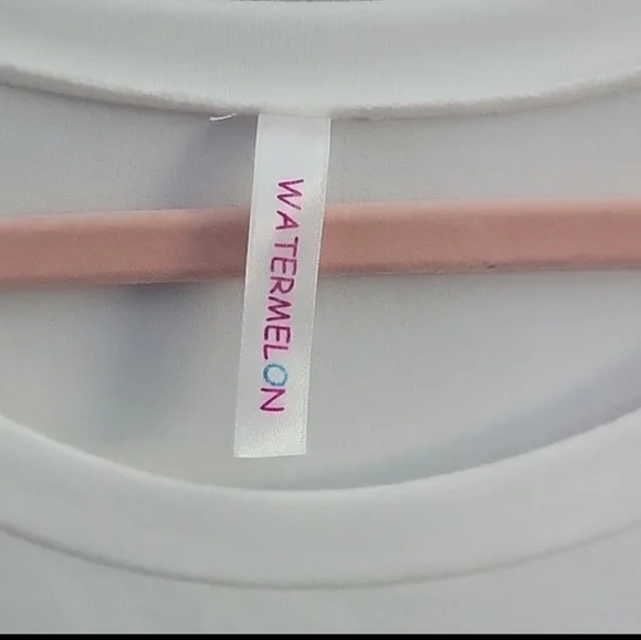 NWOT - Watermelon Black and White Striped Pocket T Shirt - Size 3X - Picture 4 of 9